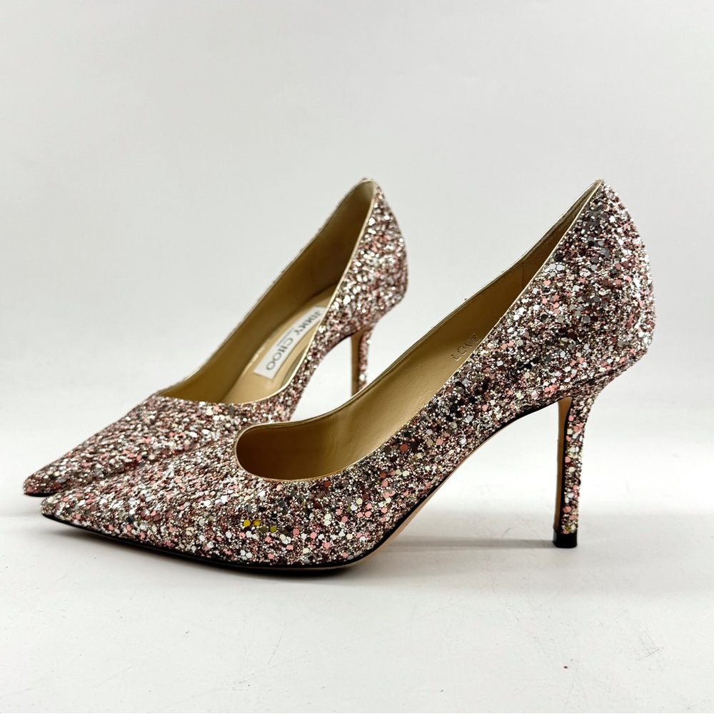 Jimmy Choo - Rose Glitter High Heels Size 37